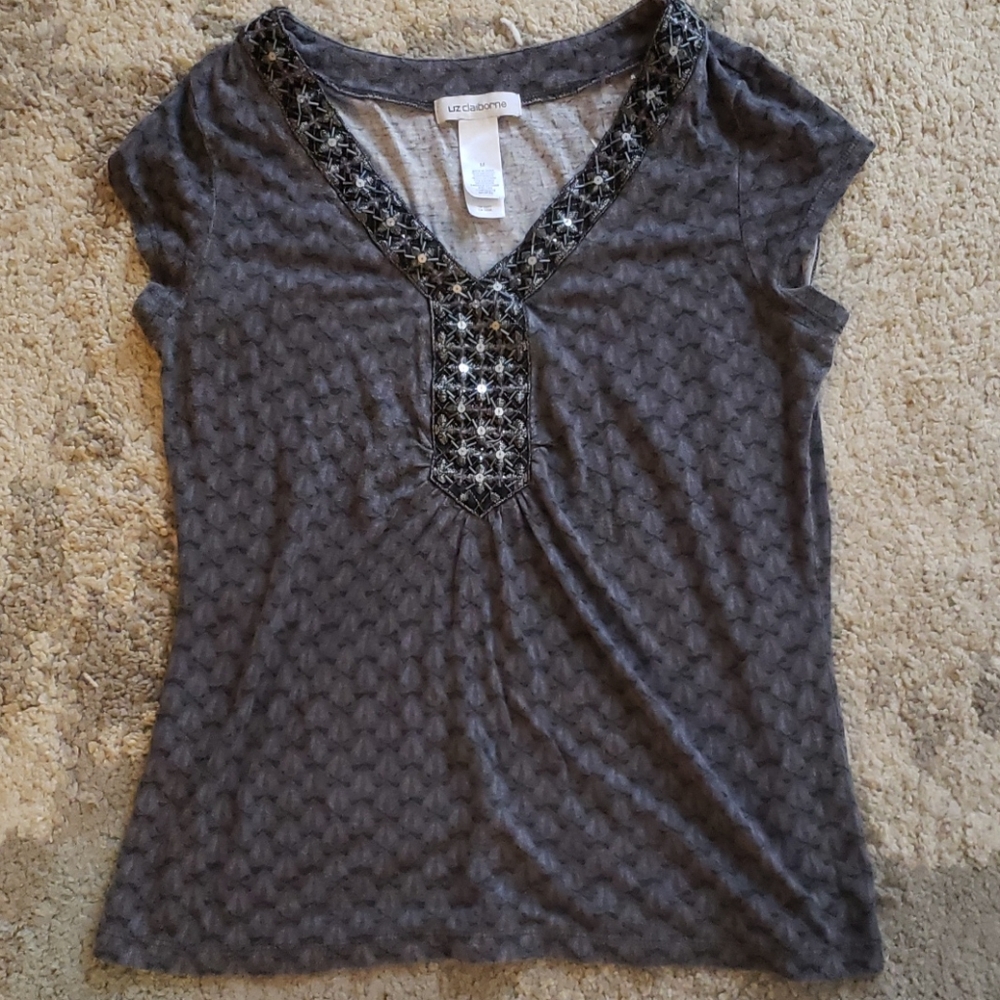 Formal V-Neck Top